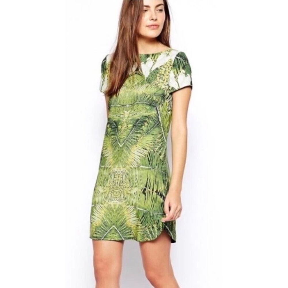 TedāBaker London Green Tropical Shift Dress